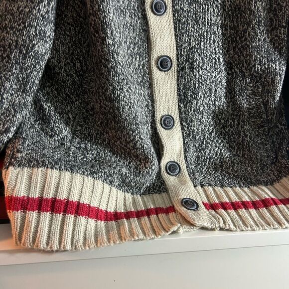 Bluenotes Cabin Sock Style Cardigan Unisex Size Large Cardigan Gray Pockets - Picture 3 of 15